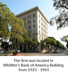 Whittier's Bank of America